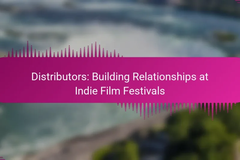 Distributors: Building Relationships at Indie Film Festivals