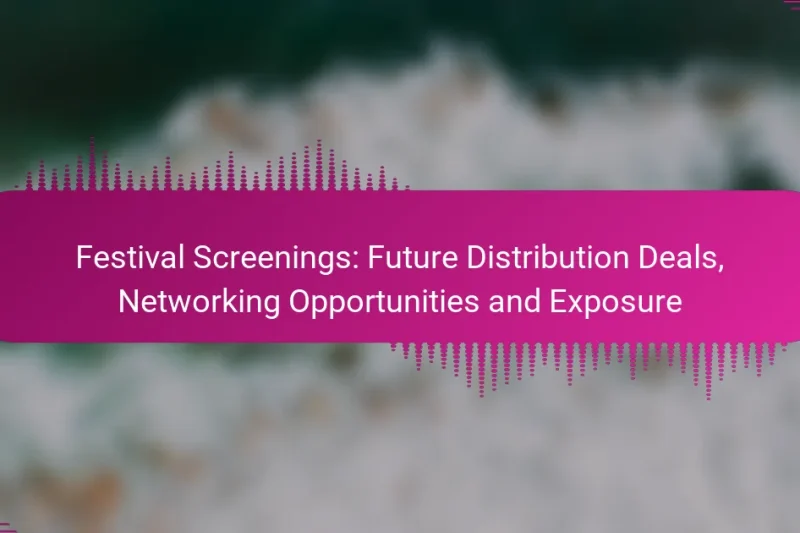 Festival Screenings: Future Distribution Deals, Networking Opportunities and Exposure