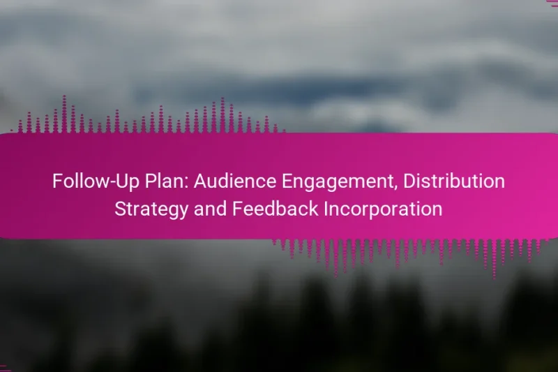 Follow-Up Plan: Audience Engagement, Distribution Strategy and Feedback Incorporation