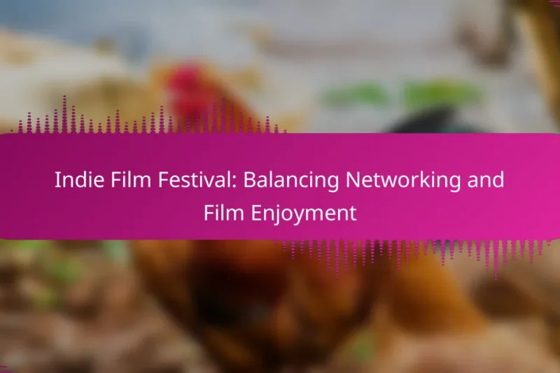 Indie Film Festival: Balancing Networking and Film Enjoyment