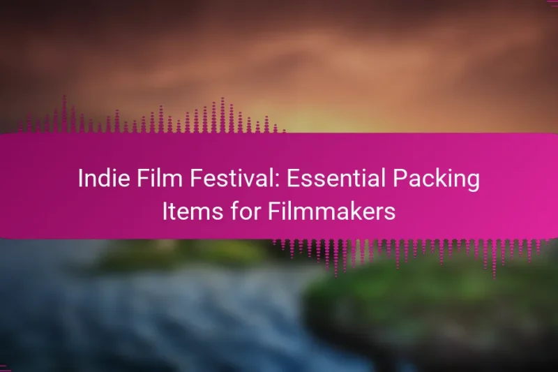 Indie Film Festival: Essential Packing Items for Filmmakers