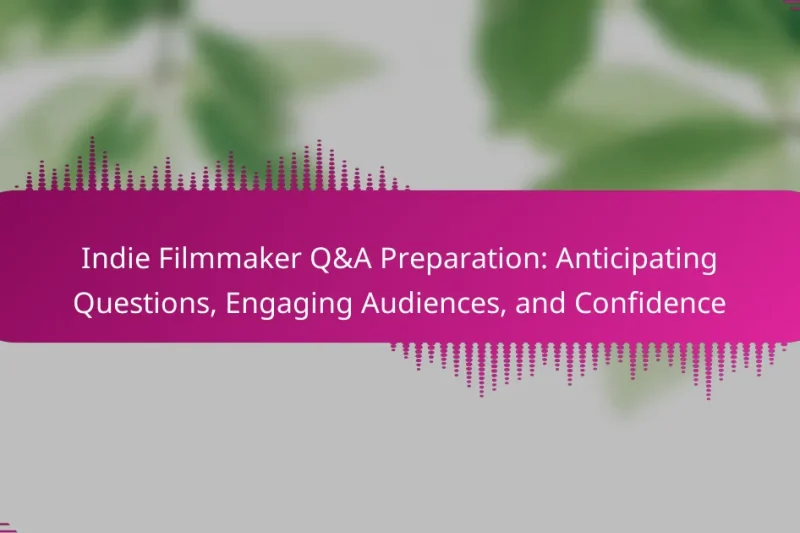 Indie Filmmaker Q&A Preparation: Anticipating Questions, Engaging Audiences, and Confidence