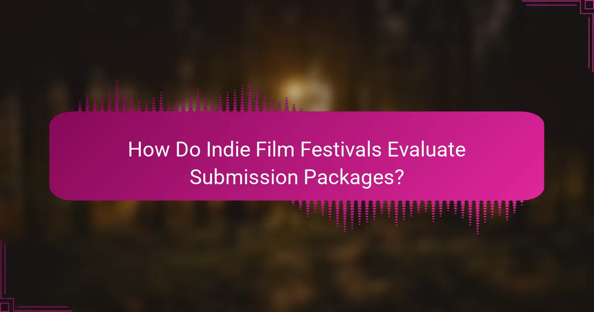 How Do Indie Film Festivals Evaluate Submission Packages?
