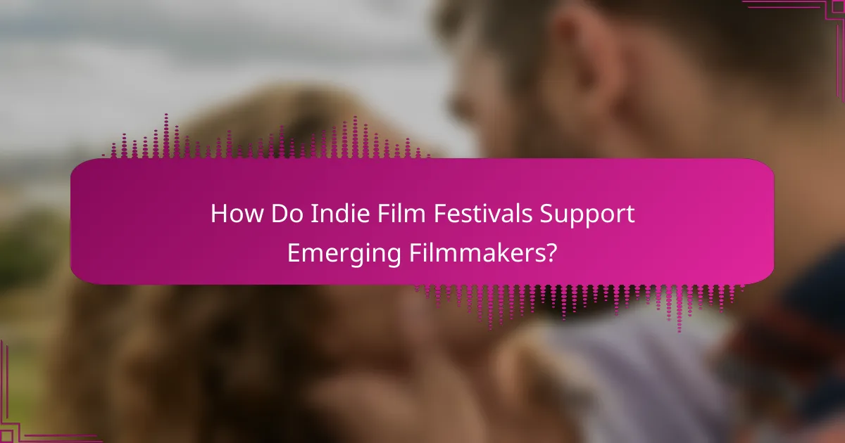 How Do Indie Film Festivals Support Emerging Filmmakers?