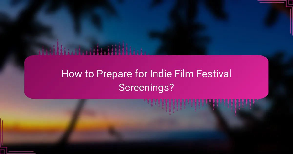 How to Prepare for Indie Film Festival Screenings?