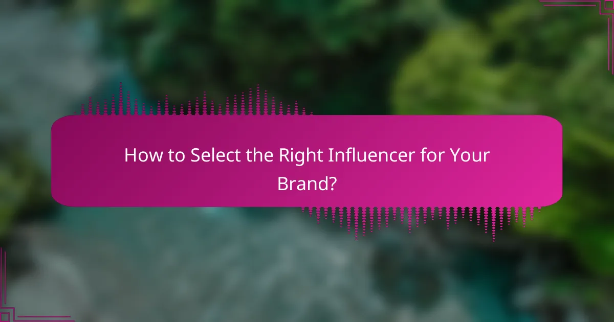 How to Select the Right Influencer for Your Brand?