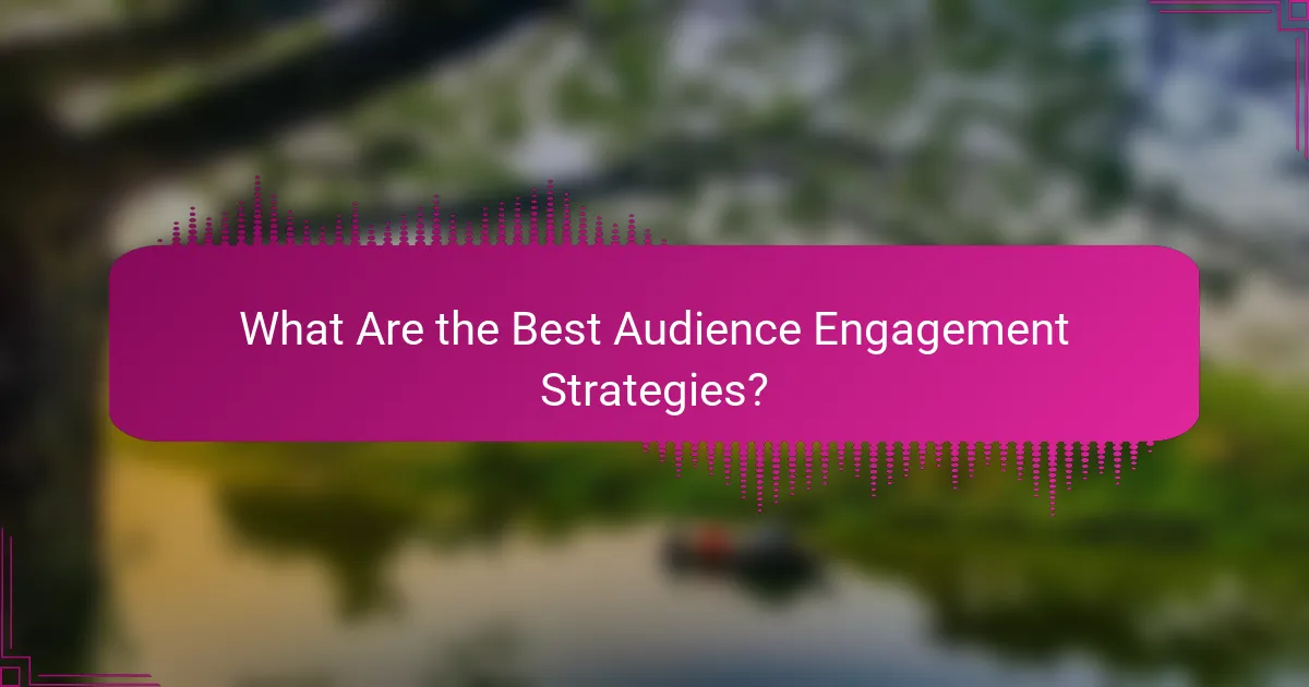What Are the Best Audience Engagement Strategies?